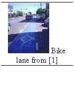 Text Box:   Bike lane from [1]