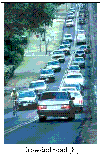 Text Box:   Crowded road [8]
